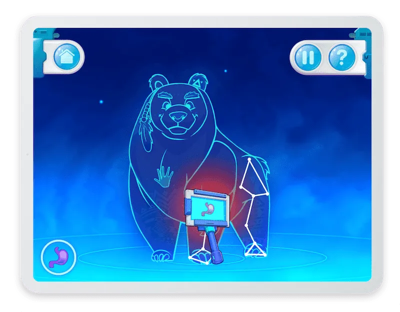 Kai's Sanctuary body scan meditation screen